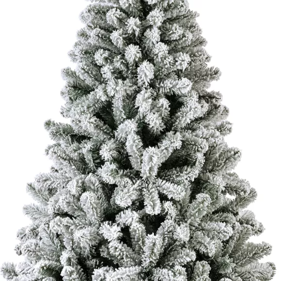 1 King sapin nf enneige PRELIT dia146.00-H240.00cm-400L vert/blanc/blanc chaud