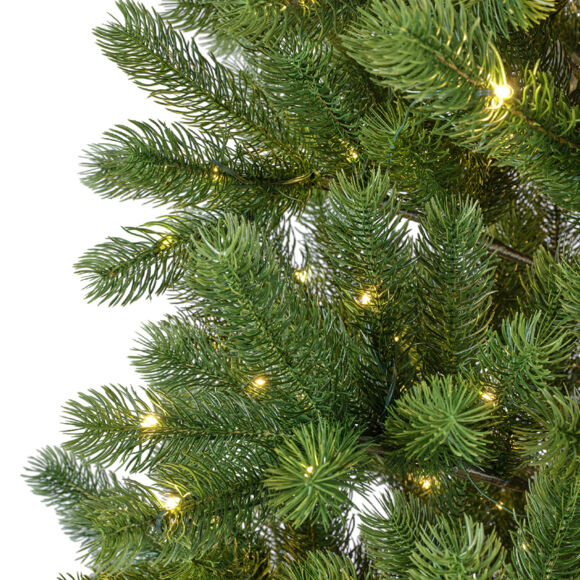 Künstlicher beleuchteter Weihnachtsbaum für draußen 350 LED-Lichtern H180 cm Luxus Ottawa Tannengrün