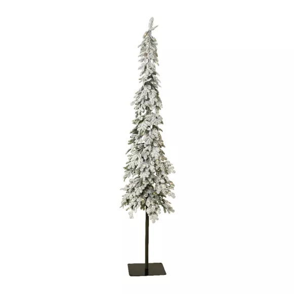 Künstlicher beleuchteter Weihnachtsbaum für draußen 250 LED H240 cm Sierra Grün verschneit