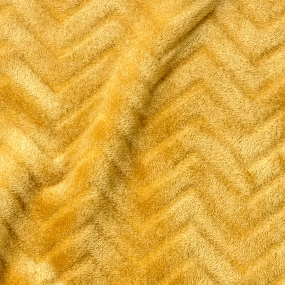 Almohada rectangular en franela (40 x 60 cm) Zag Mostaza Amarilla