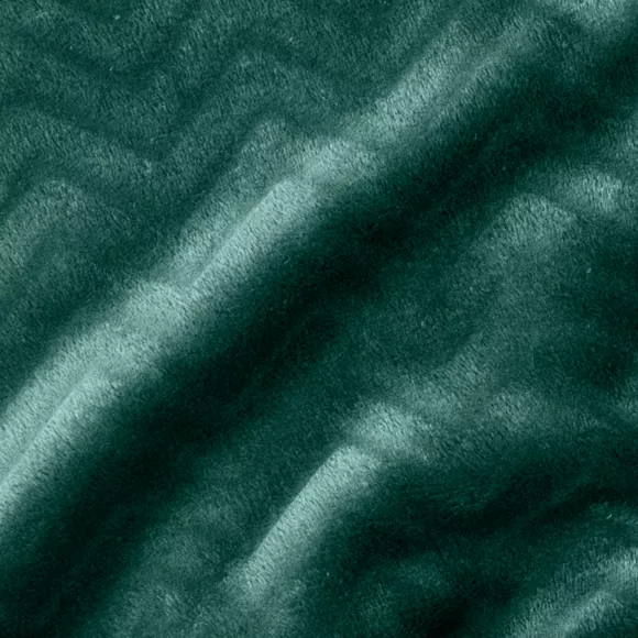 Kuscheldecke aus Flanell (220 x 240 cm) Zag Grün