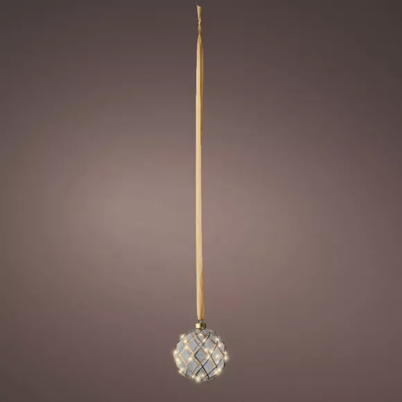 1 Micro LED boule intŽrieur dia14.00cm-30L clair/blanc chaud