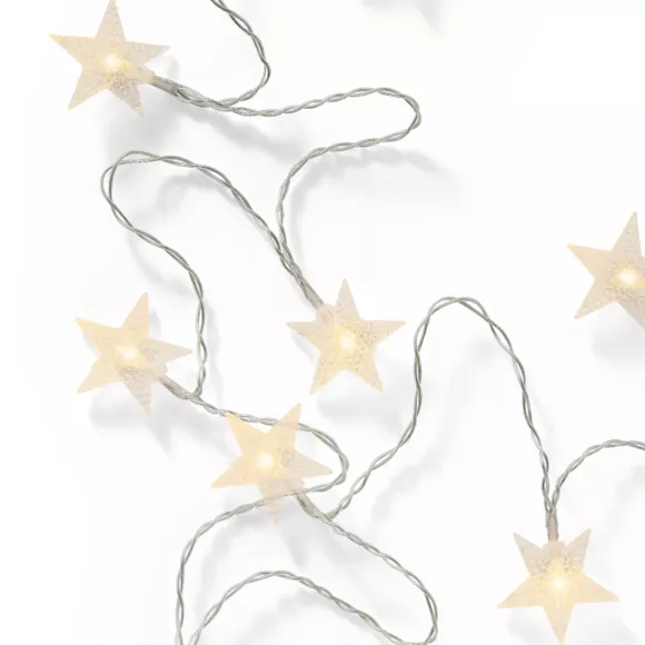 Guirlande lumineuse 24 LED (4,6 m) Étoiles filantes Blanc chaud