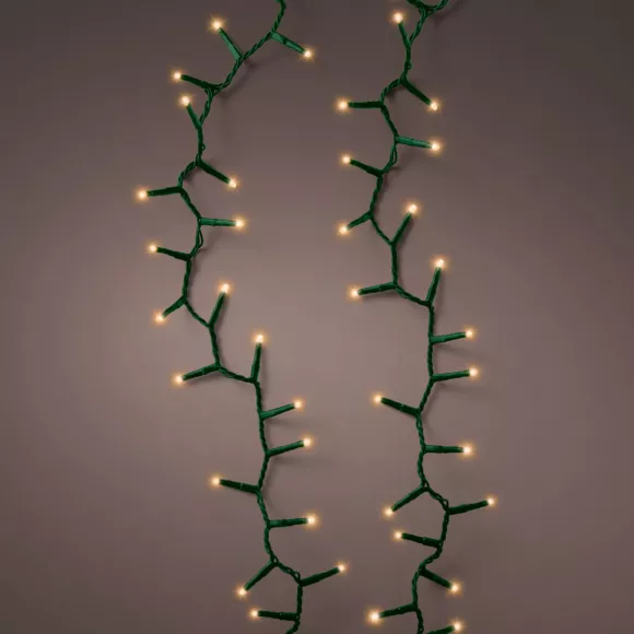 Guirlande lumineuse 45 m 2000 LED câble vert NewLuxe Blanc chaud doré
