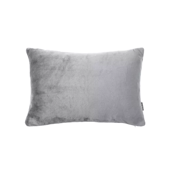 Housse de coussin rectangulaire flanelle (40 x 60 cm) Didou Gris clair