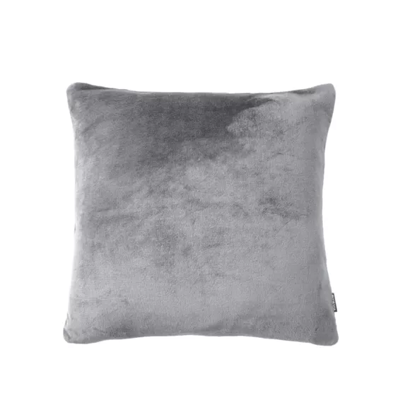 Housse de coussin carrée flanelle (45 x 45 cm) Didou Gris clair
