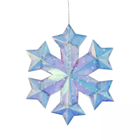 1 Micro LED flocon neige intŽrieur L7.60-W39.00-H45.00cm-60L blanc froid