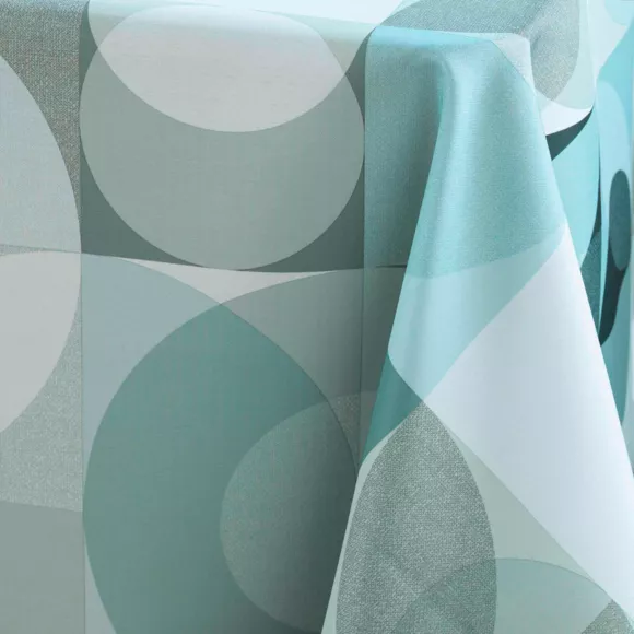 NAPPE RECTANGLE 150 x 240 CM POLYESTER IMPRIME TESSOURO SAUGE