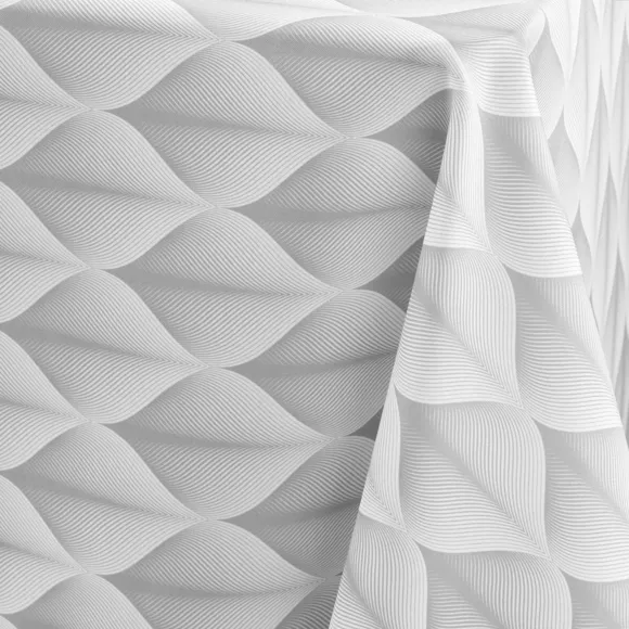 NAPPE RECTANGLE 150 x 240 CM POLYESTER IMPRIME KALINI GRIS