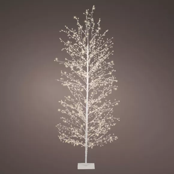 Árbol luminoso 1755 LED (H180 cm) Christmas Luxe Blanco y blanco cálido