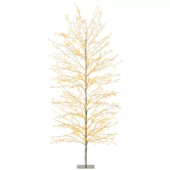 Árbol luminoso 1755 LED (H180 cm) Christmas Luxe Oro y blanco cálido