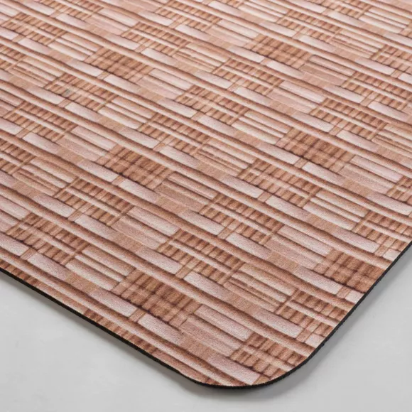Antislip badmat (50 x 80 cm) Vanea Bruin