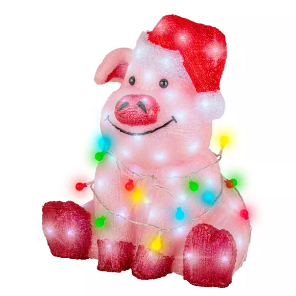Helder varken 100 LED (H41 cm) Baby Gaston Multicolor