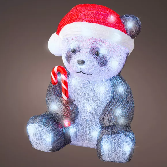 Lichtgevende Panda 50 LED (H36 cm) Charlie Koud Wit
