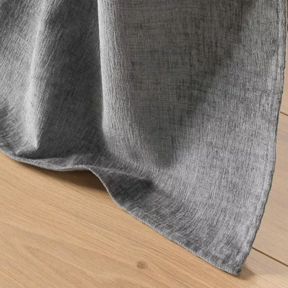 Cortina con ojales terciopelo (140 x 260 cm) Verra Gris antracita