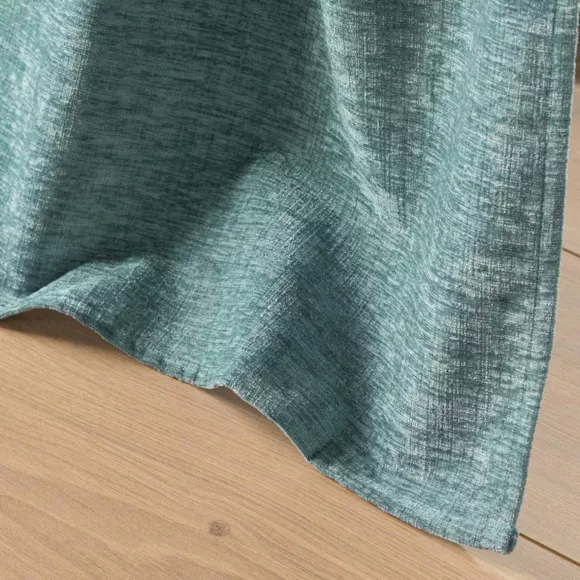 Gordijn met ringen van fluweel (140 x 260 cm) Verra Saloegroen