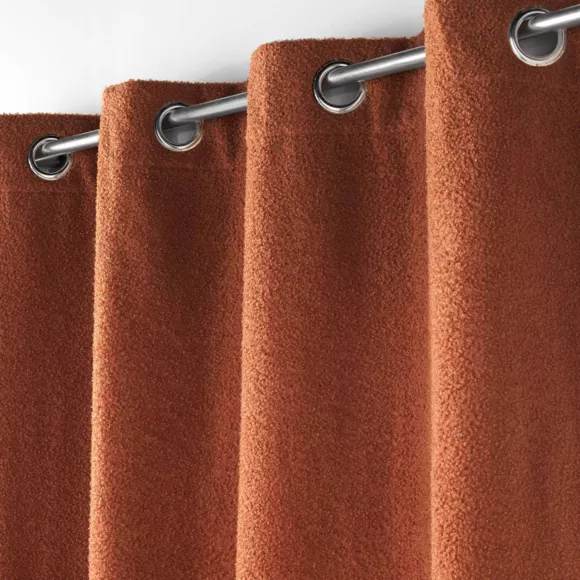 Cortina con rizos (140 x 240 cm) Wooly Terracota