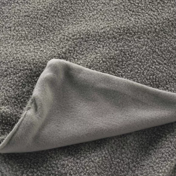 Plaid bouclette (180 x 220 cm) Wooly Gris