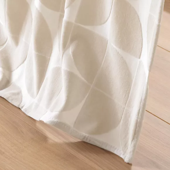 Cortina con ojales terciopelo (135 x 260 cm) Geolia Beige