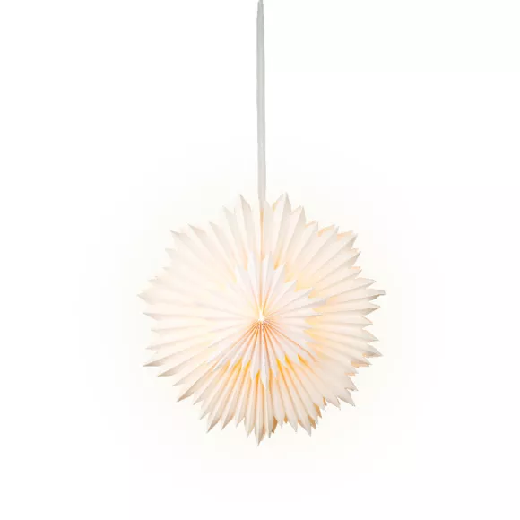 Hangende papier LED-verlichting (D60 cm) Origami Ster Warm Wit