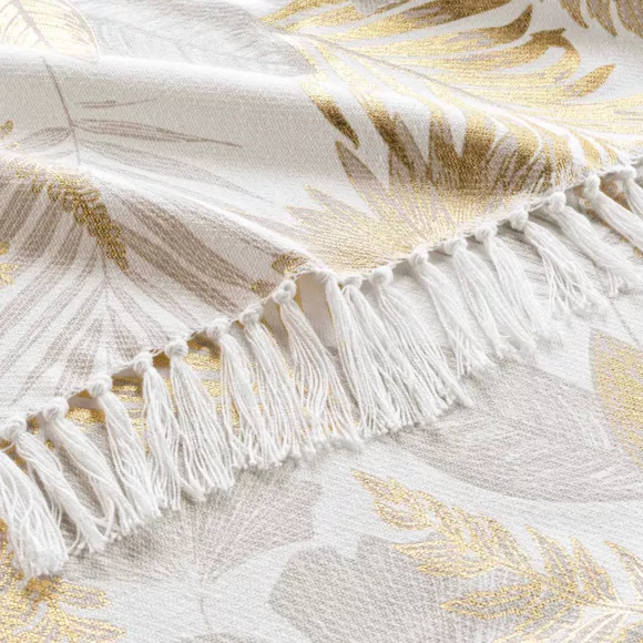 Plaid coton (125 x 150 cm) Melisse Or