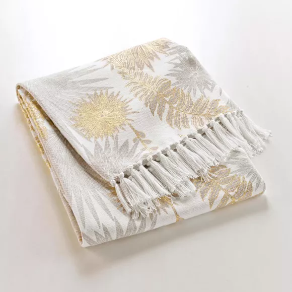 Plaid coton (125 x 150 cm) Melisse Or
