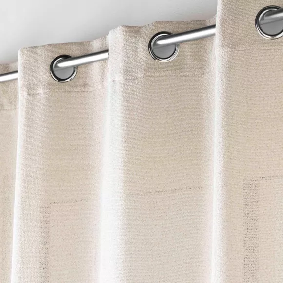 Visillo con ojales efecto lana (140 x 240 cm) Loulaine Beige