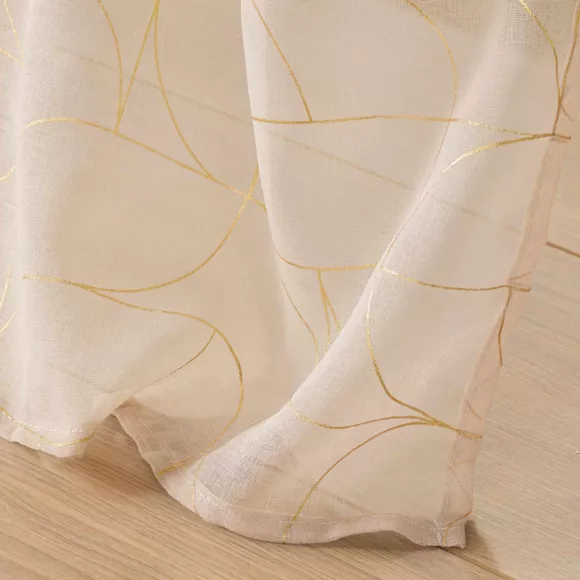 Visillo con ojales (140 x 240 cm) LouxOro Beige