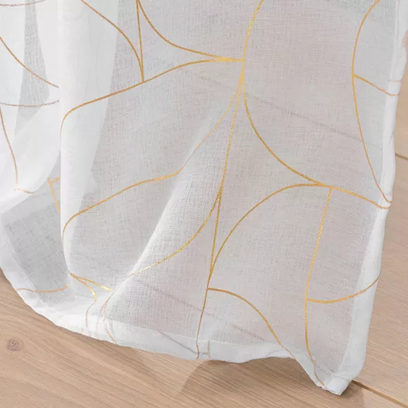 Gordijnen met ringen (140 x 240 cm) Luxor Wit