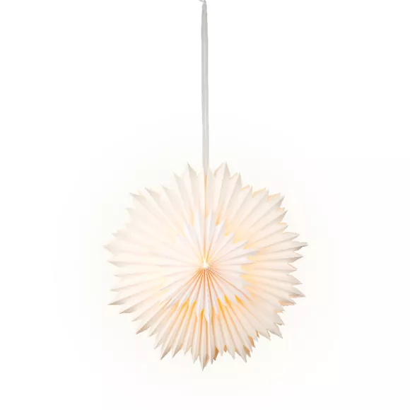Hangende papieren LED lamp (D40 cm) Origami Ster Warm Wit