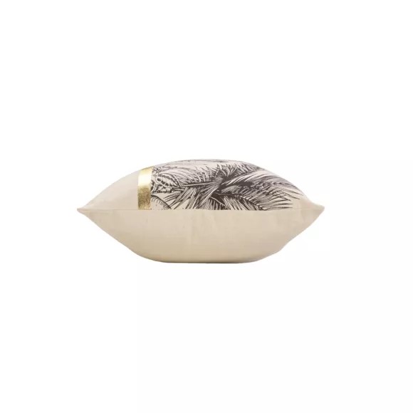 Coussin rectangulaire coton (30 x 50 cm) Papaya Ecru
