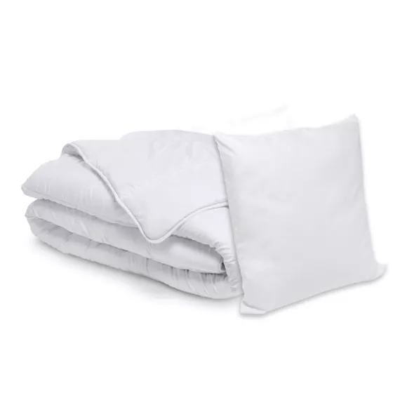 Juego de nórdico antiácaros (280 x 240 cm) + 2 almohadas (60 x 60 cm) Comète Blanco