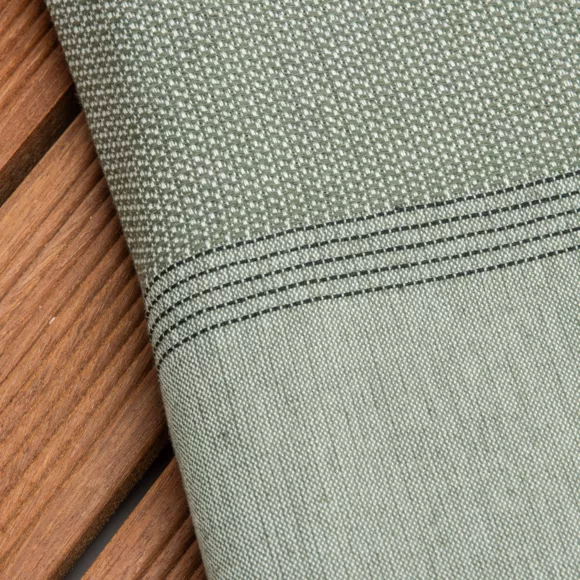 Strandtuch aus recycelter Baumwolle (100 x 200 cm) Beach Khaki