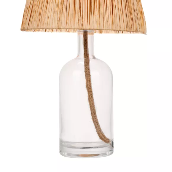 LAMPE VERRE CORDE HADDOCK H40  Dim : l34.5xH24xP2cm