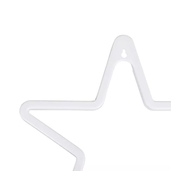 NEON ETOILE JAUNE PILE Dim : l34.5xH24xP2cm