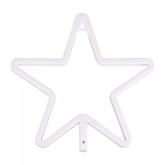 NEON ETOILE JAUNE PILE Dim : l34.5xH24xP2cm
