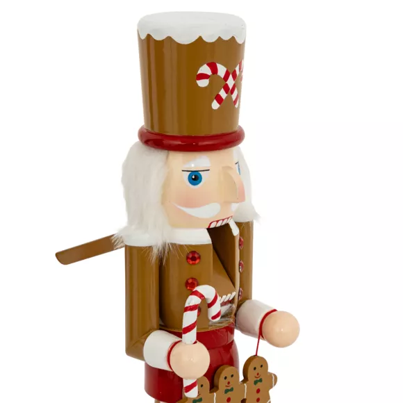 Houten Notenkraker Soldaat (H38 cm) Gemberkoek