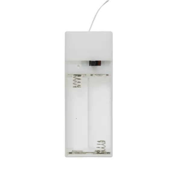 Verlicht hek op batterijen (H8,5 cm) Zuurstok om een dorp in te richten