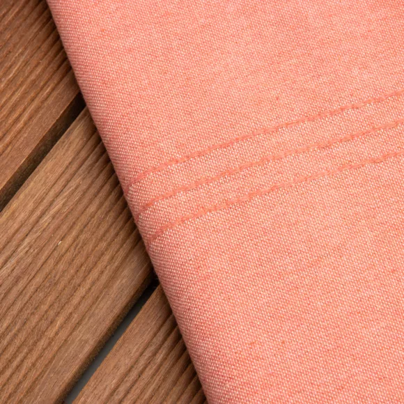 Fouta coton recyclé (100 x 200 cm) Sunshine Corail