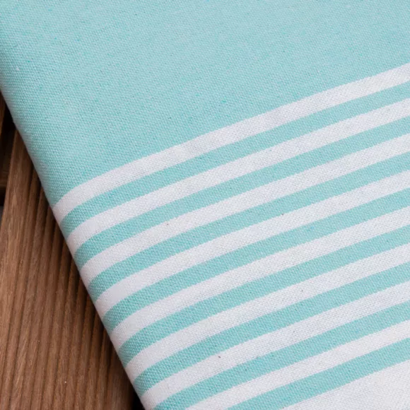 Fouta in cotone riciclato (200 x 200 cm) Summer Blu turchese