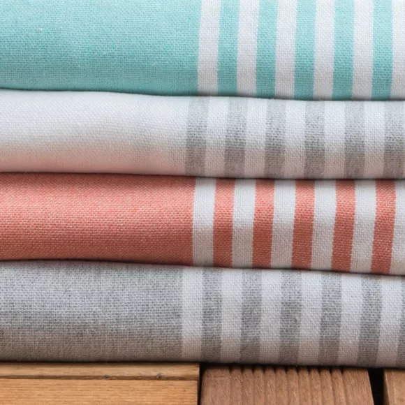 Fouta cotone riciclato (200 x 200 cm) Summer Bianca