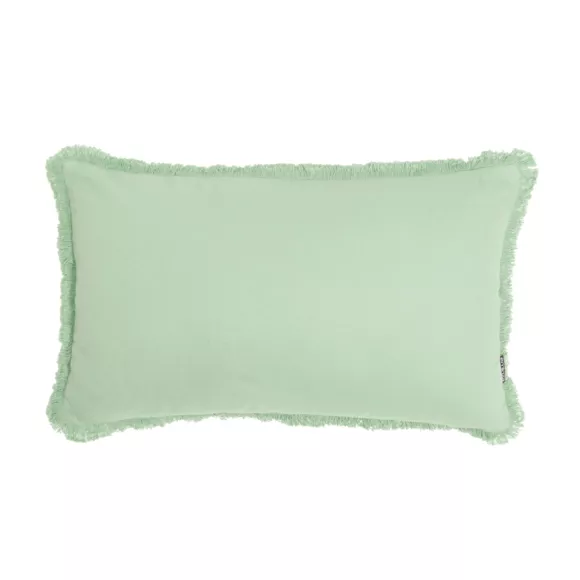 Cuscino rettangolare in cotone (40 x 60 cm) Pixel frange Verde menta