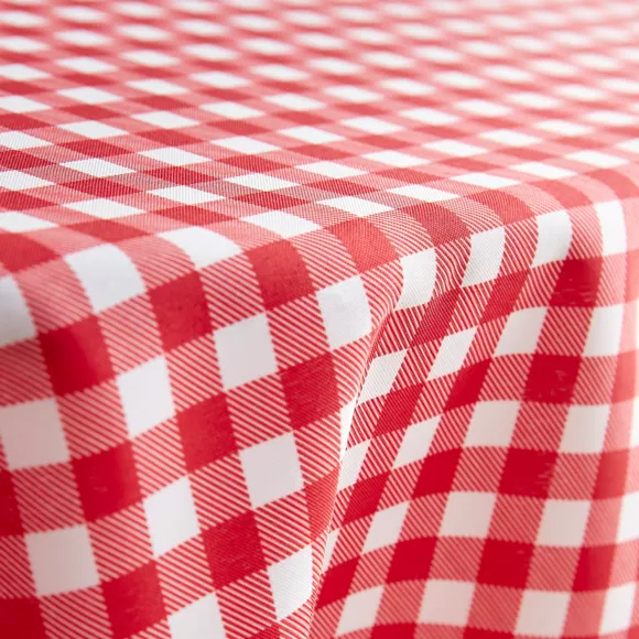 Nappe rectangulaire anti tache (140 x 300 cm) Elise Rouge
