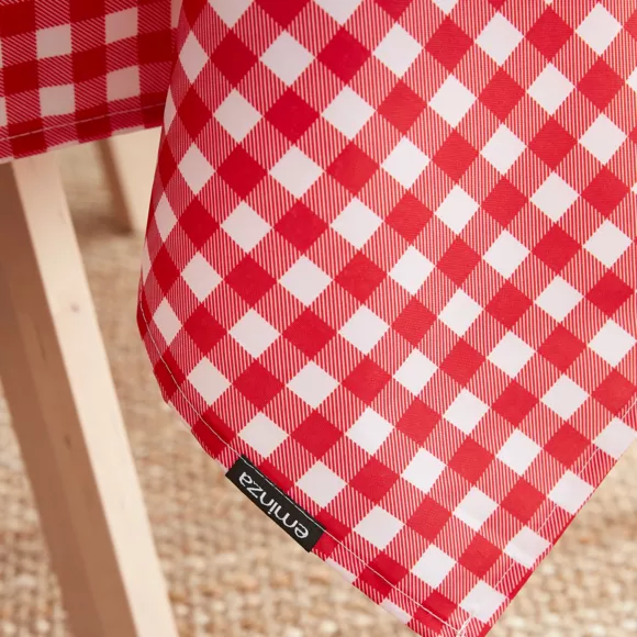 Nappe rectangulaire anti tache (140 x 300 cm) Elise Rouge