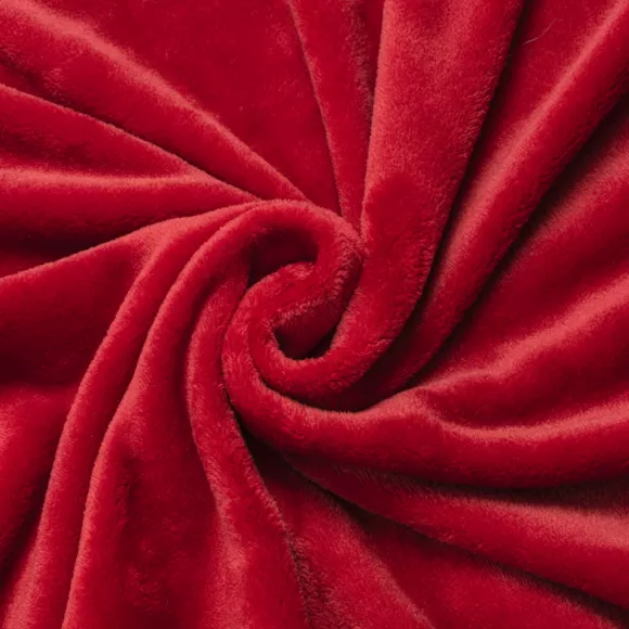 Kuscheldecke aus Flanell (220 x 240 cm) Didou Rot