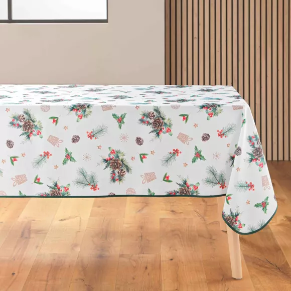Rechteckige Tischdecke fleckenabweisend (150 x 240 cm) Hollystar