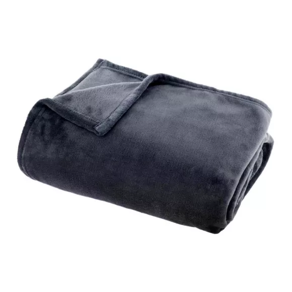 Kuscheldecke aus Flanell (220 x 240 cm) Didou Anthrazitgrau