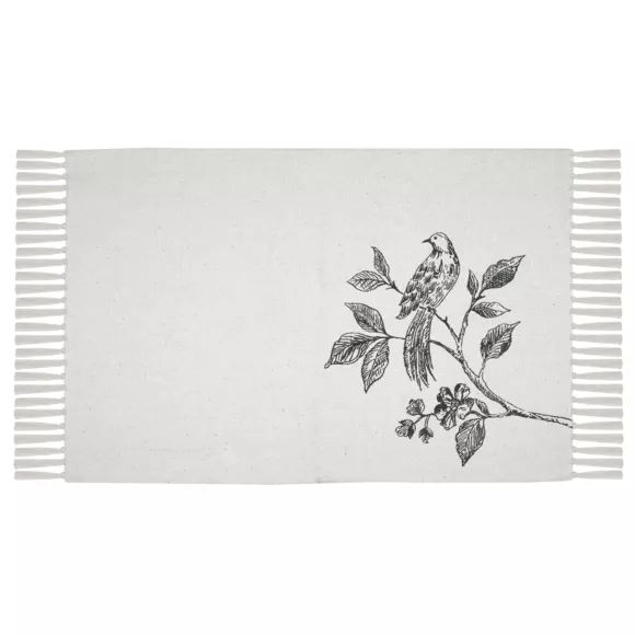 Tapis coton (60 x 90 cm) Clarine Ecru