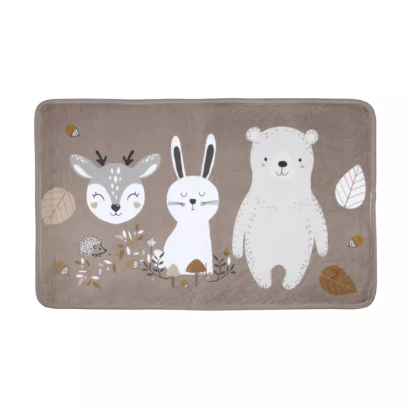 Tapis antidérapant enfant (45 x 75 cm) Gabin Marron