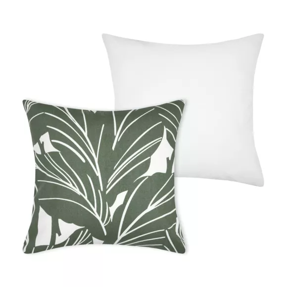 Housse de coussin carrée coton (40 x 40 cm) Sago Verte
